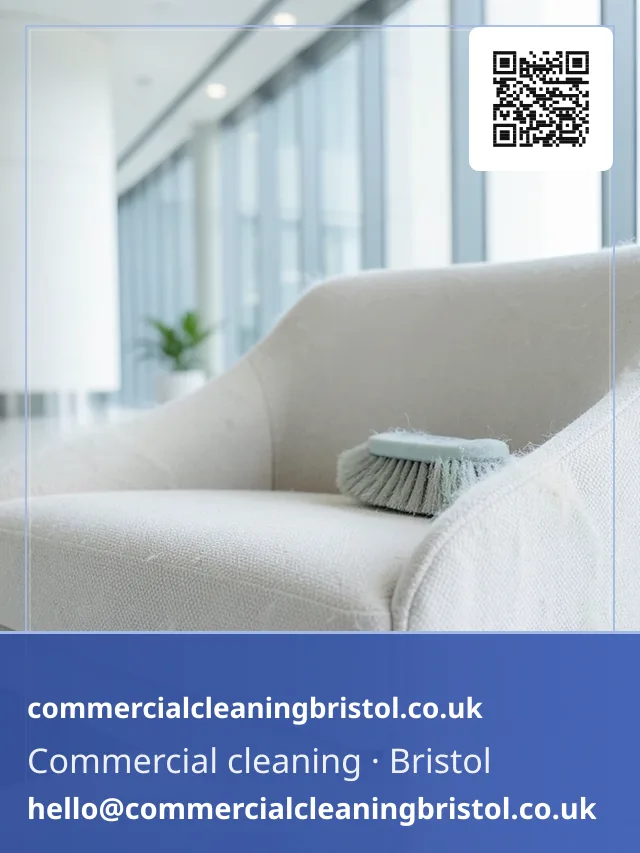 Reception chair's upholstery preventively brushed with a soft-bristle attachment