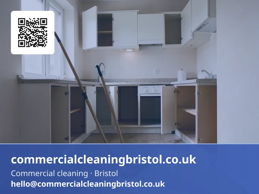 Void flat's kitchen floor mopped ahead of a new tenant moving