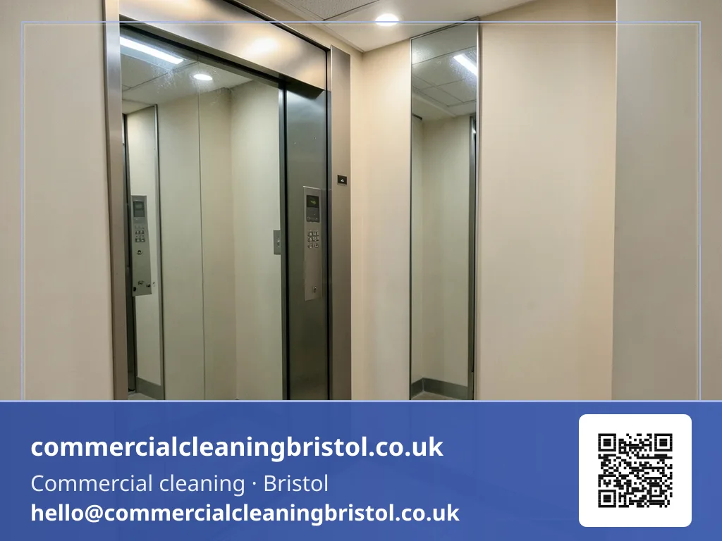 Residential block's lift interior wiped down between floors