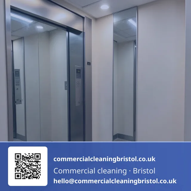 Residential block's lift interior wiped down between floors
