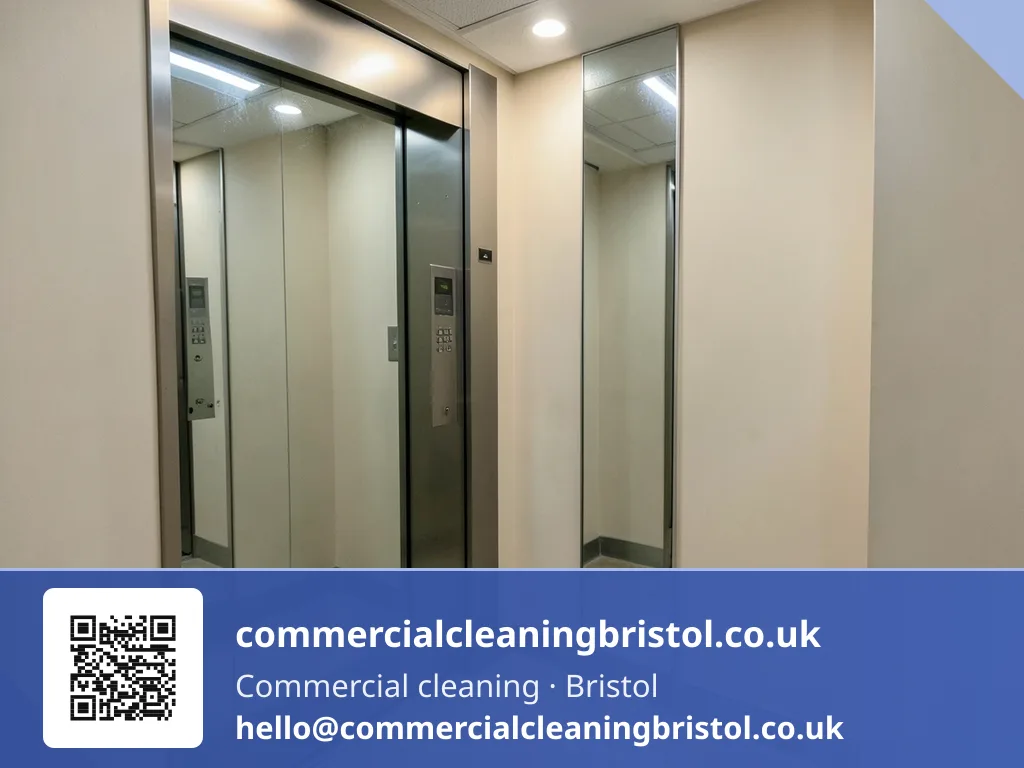 Residential block's lift interior wiped down between floors