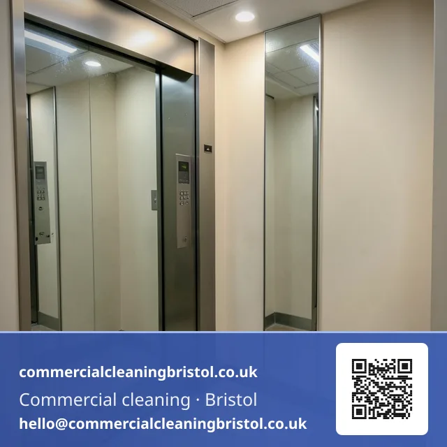 Residential block's lift interior wiped down between floors