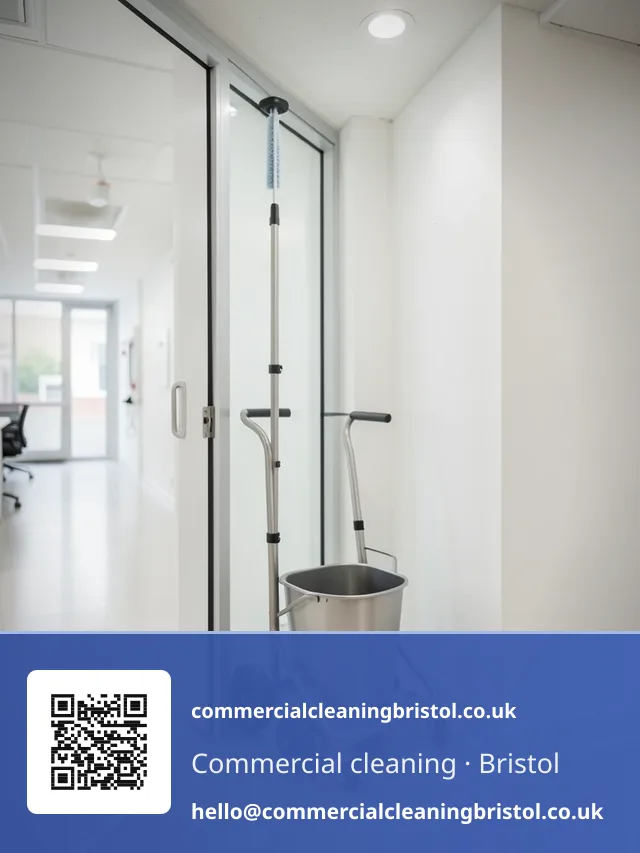 New microfibre flat-mop and bucket trolley system wheeled into service along a corridor