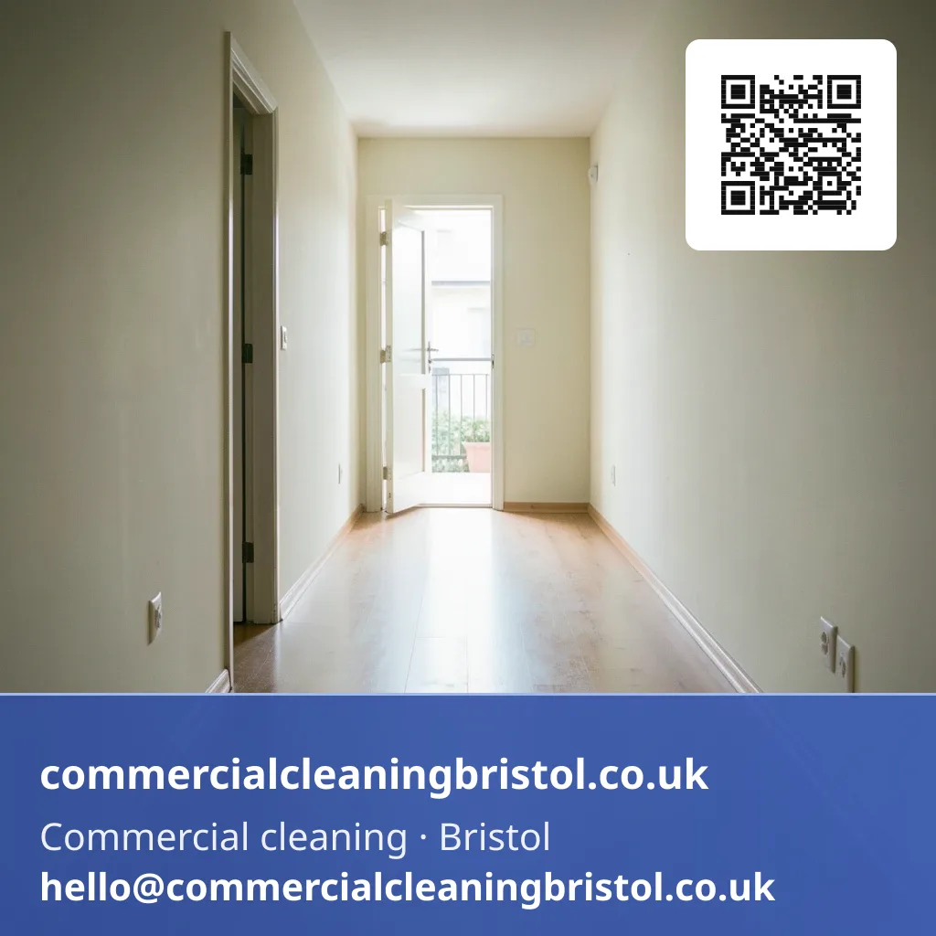 Pre-inspection walk-through clean of an empty flat's hallway