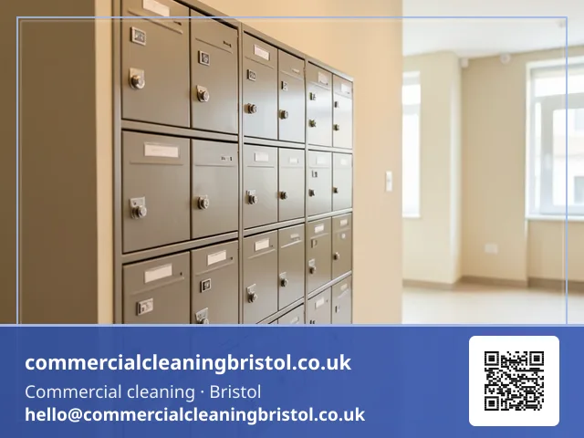 Managed building's mailbox wall dusted between tenancy changes
