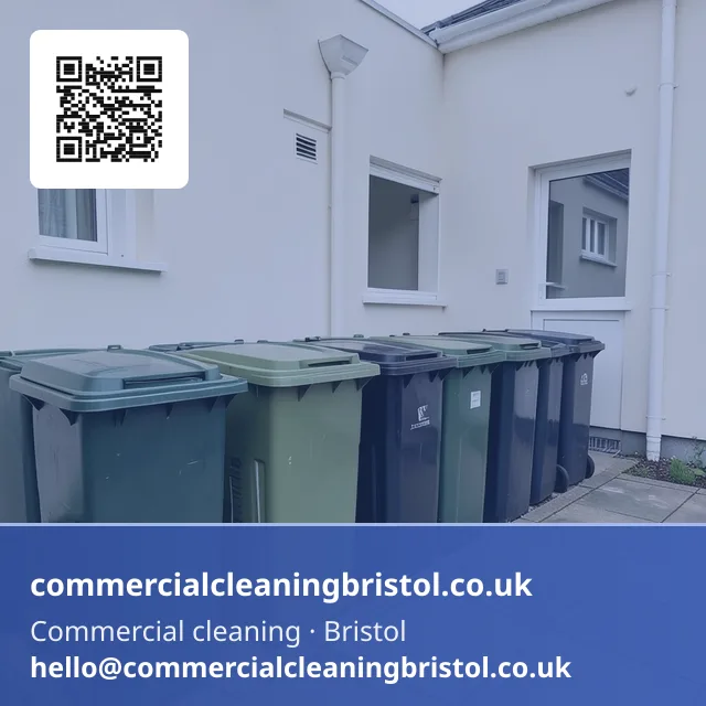 Shared garden's bin store swept clear ahead of a change of tenancy