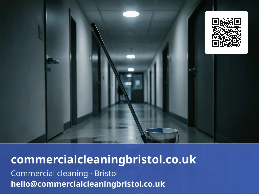 Overnight callout mopping a leaking ceiling's run-off from an office corridor floor